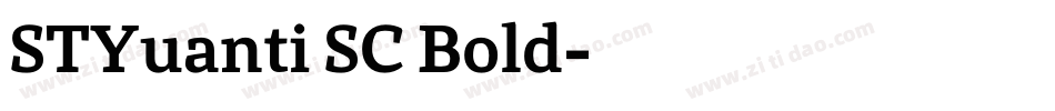 STYuanti SC Bold字体转换